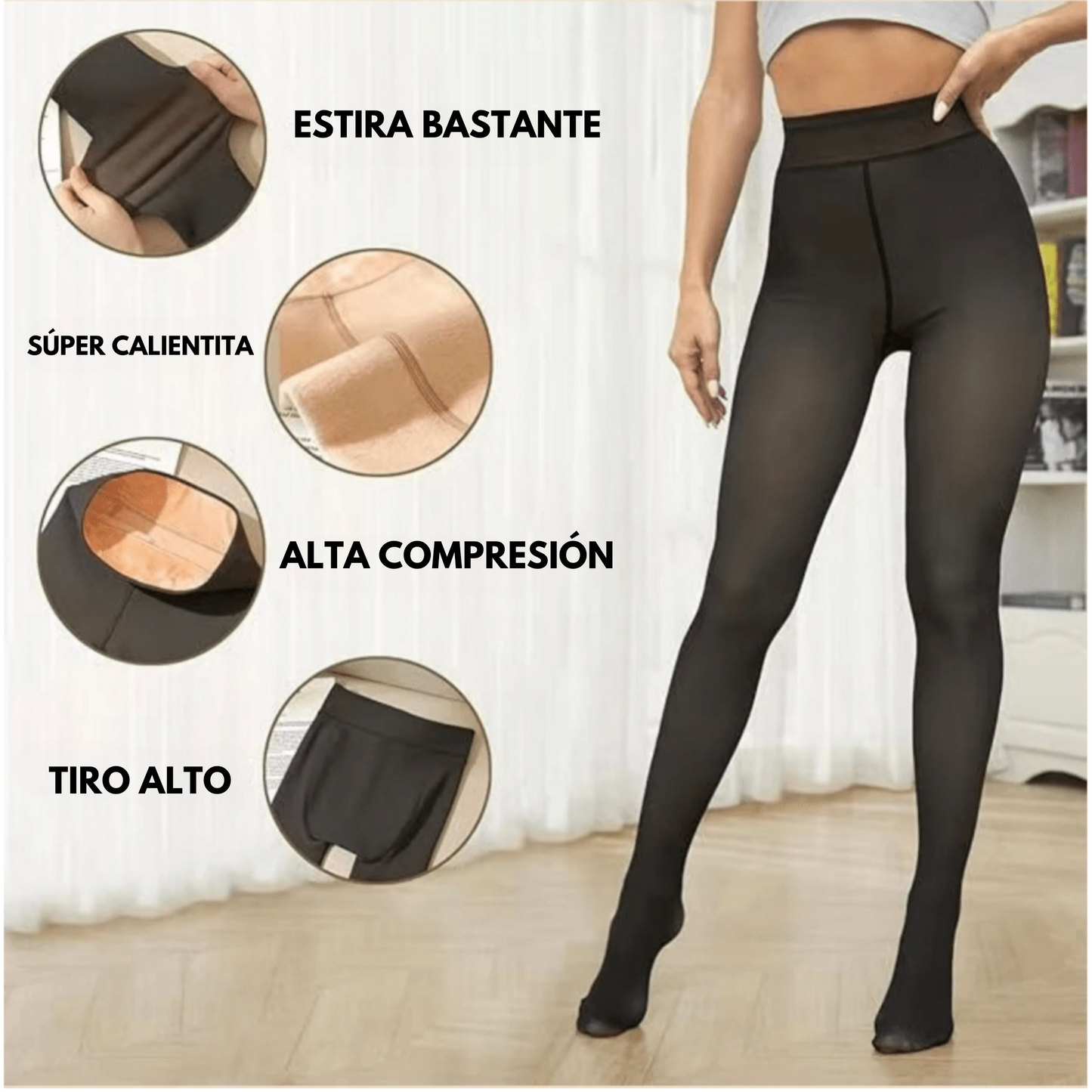 Malla Afelpada Efecto Piel